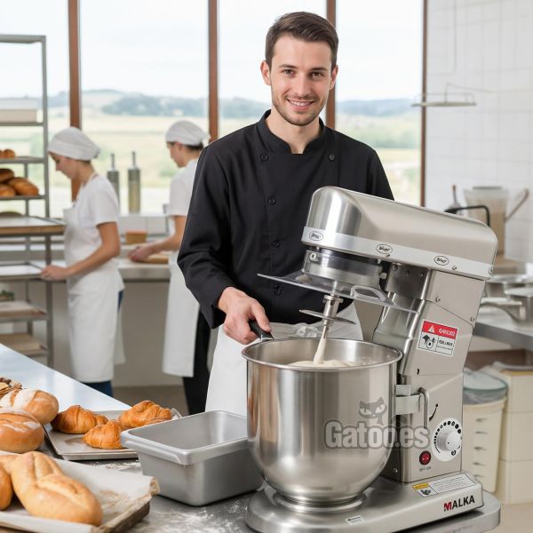 Amasadora Profesional 10 litros Malka K10 funcionando