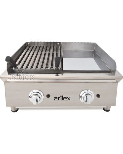 FryTop y Parrilla a Gas GRB70. Ancho 67 cm.